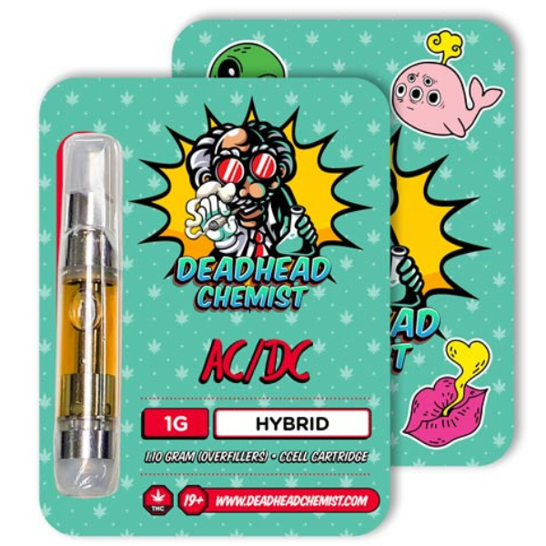 Deadhead Chemist THC Vape Cartridge 1G | Black Diamond Indica